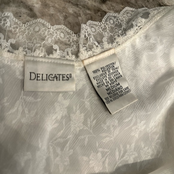 Vintage Delicates beautiful midi Gown Sz Med - Picture 7 of 10